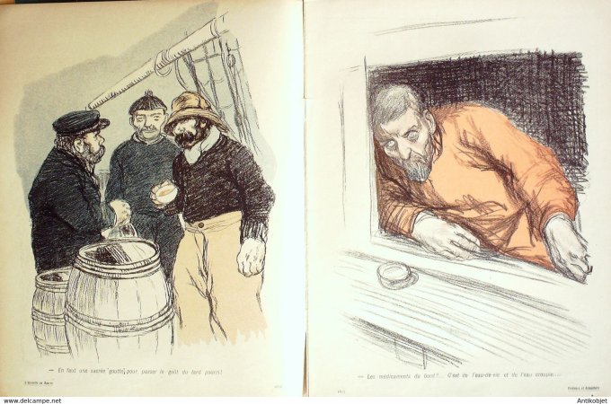 L'Assiette au beurre 1903 #  97 Pêcheurs & Armateurs Huard Charles
