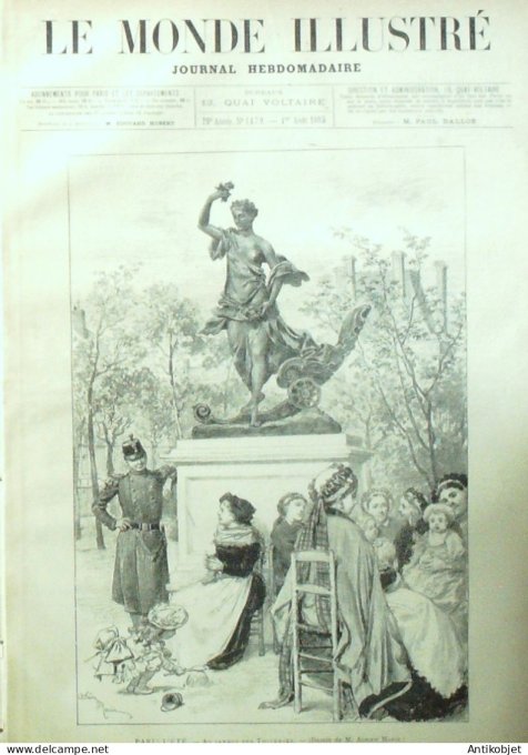 Le Monde illustré 1885 n°1479 Ile de Wright Whippingham Russie Zuklfikar Schoenewerk