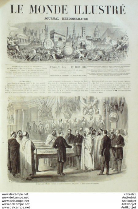 Le Monde illustré 1865 n°433 Pencran Londres Cats Meat Man Viet-Nam Saigon Sénégal Dakar