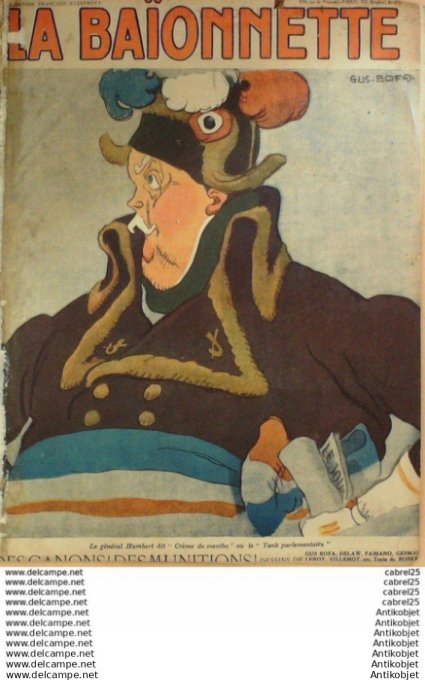 La Baionnette 1916 # 079 (Des Canons Des Munitions) Humbert  Bofa Gesmar