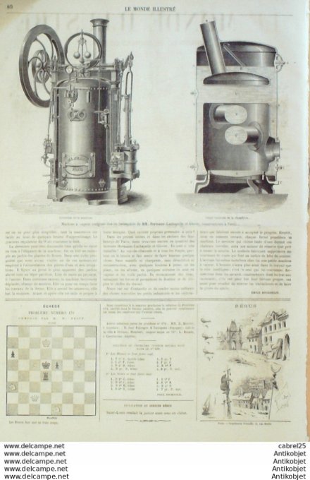 Le Monde illustré 1865 n°433 Pencran Londres Cats Meat Man Viet-Nam Saigon Sénégal Dakar