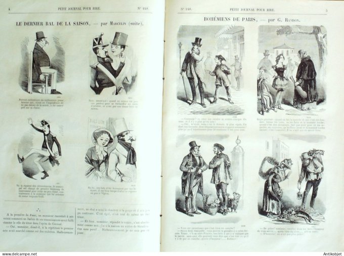 Petit journal pour Rire 1859 # 240 A la Chasse Grevin