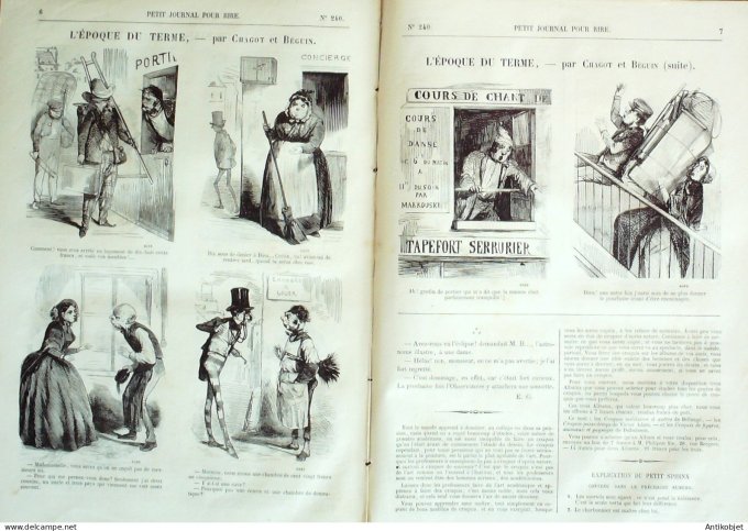 Petit journal pour Rire 1859 # 240 A la Chasse Grevin