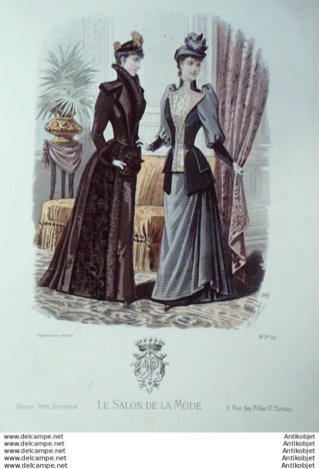 Gravure Mode Salon 1889 # 1009 (Old Fashion plate)