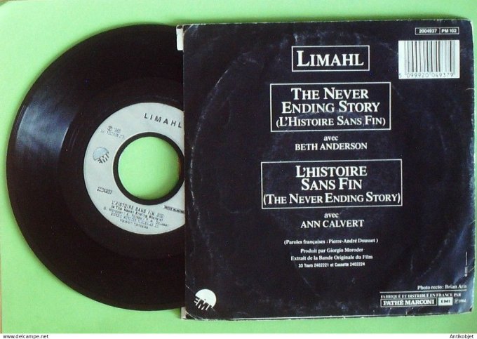 Limahl 45T SP The never ending story 1984