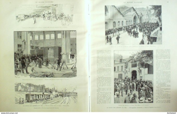 Le Monde illustré 1891 n°1791 Suède Stockholm Drottningholù Toulon  (83) Hongrie Kalocsa