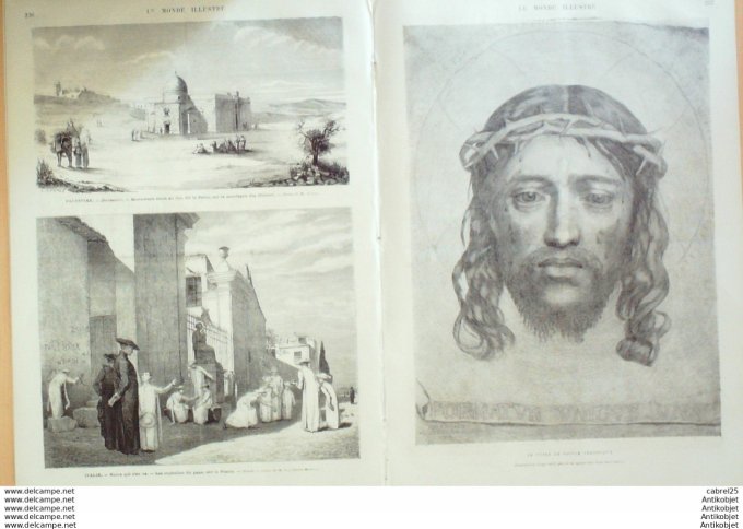 Le Monde illustré 1873 n°835 Canada Halifax Espagne Barcelone Chefs Carlistes Palestine Jerusalem It