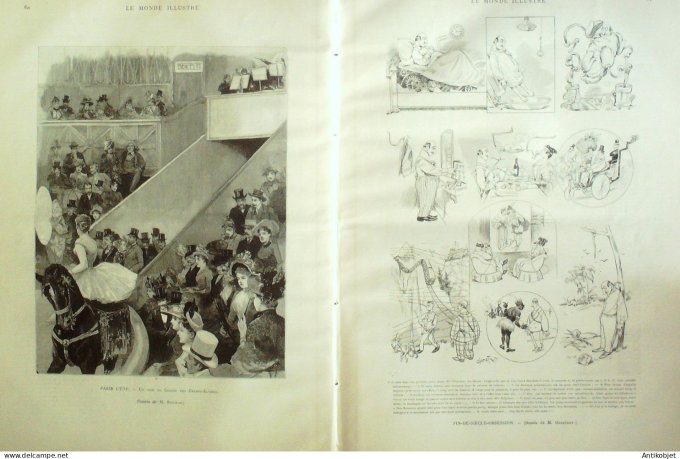 Le Monde illustré 1891 n°1791 Suède Stockholm Drottningholù Toulon  (83) Hongrie Kalocsa