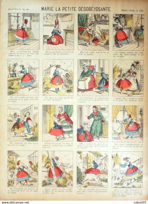 Marie La Petite Desobeissante (Pellerin d'epinal)