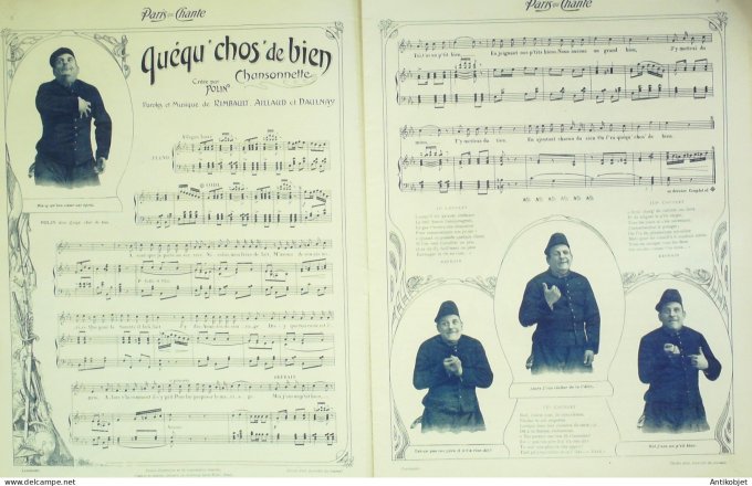 Paris qui chante 1903 # 4 Polin Mistinguette Dranem Galipaux Pintel