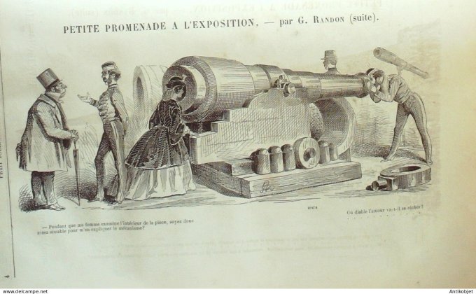Petit journal pour Rire 1866 # 591 Promenade a l'Exposiiton