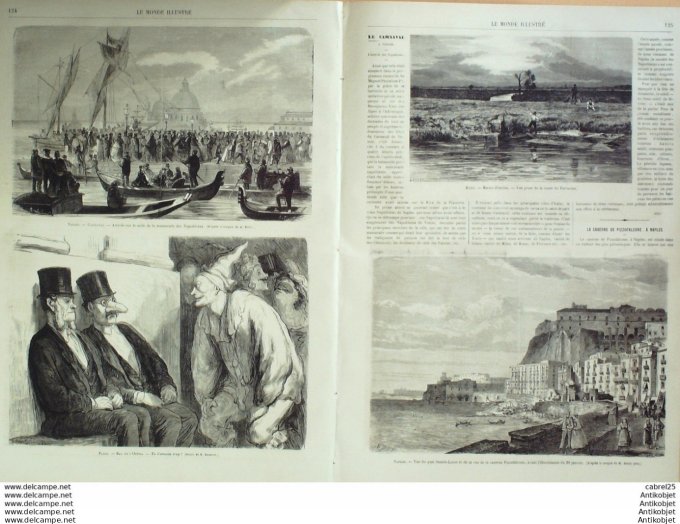 Le Monde illustré 1867 n°567 Le Havre (76) Algérie Mostaganem Chélif Italie Venise Naples Rome