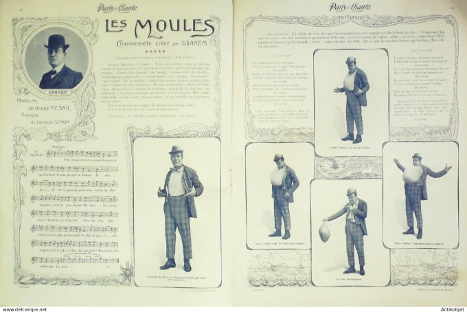 Paris qui chante 1903 # 4 Polin Mistinguette Dranem Galipaux Pintel