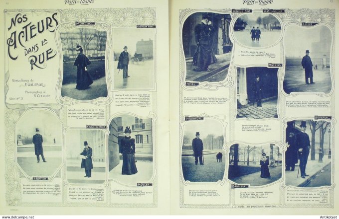 Paris qui chante 1903 # 4 Polin Mistinguette Dranem Galipaux Pintel