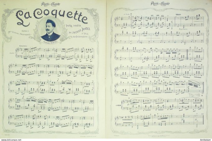 Paris qui chante 1903 # 4 Polin Mistinguette Dranem Galipaux Pintel