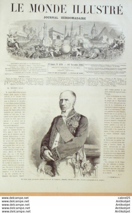 Le Monde illustré 1865 n°449 Mexique Tamanpilas Aculcingo Charenton Londres Nine Elms Nice (06)