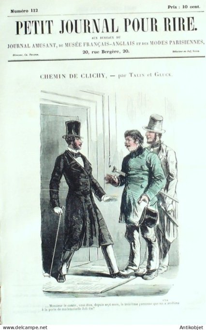 Petit journal pour Rire 1857 # 112 Chemin de Clichy Talin & Gluck