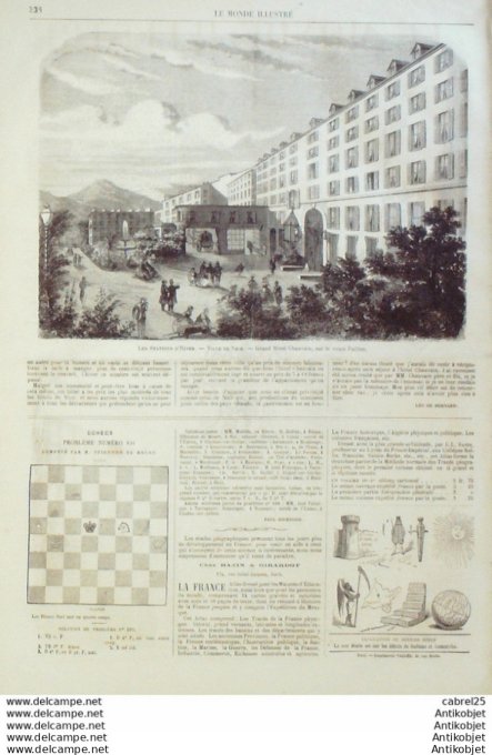 Le Monde illustré 1865 n°449 Mexique Tamanpilas Aculcingo Charenton Londres Nine Elms Nice (06)