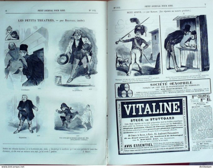 Petit journal pour Rire 1857 # 112 Chemin de Clichy Talin & Gluck