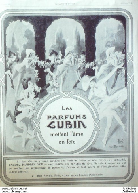 Publicite Cosmetique Lubin 1912