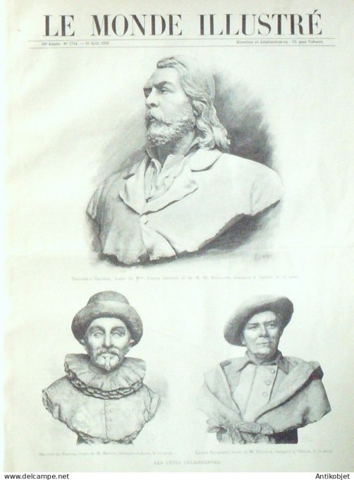 Le Monde illustré 1890 n°1742 Montauban (82) La Rochelle (17) Egypte Caire Hussein Hassan