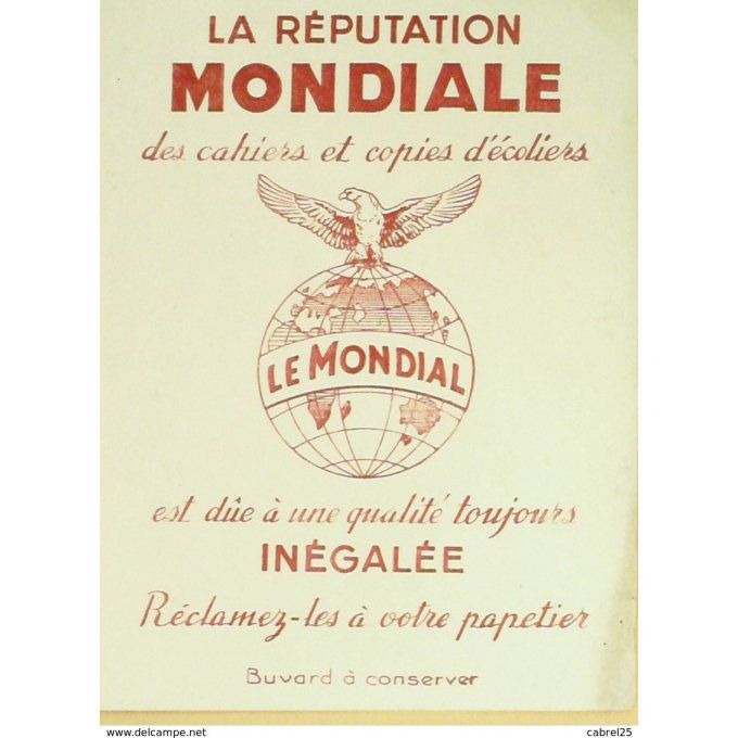 Buvard LA MONDIALE Assurance