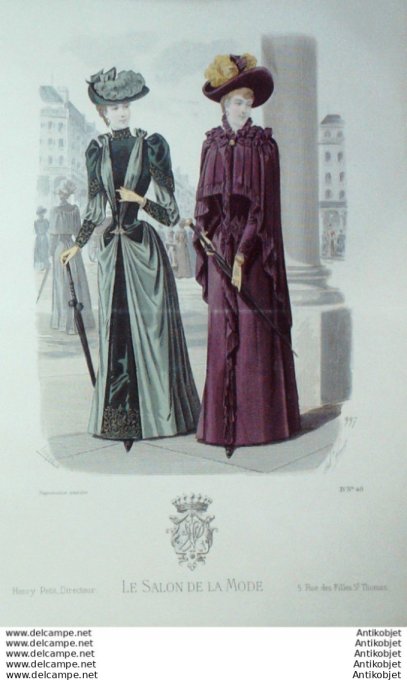 Gravure Mode Salon 1889 #  997 (Old Fashion plate)