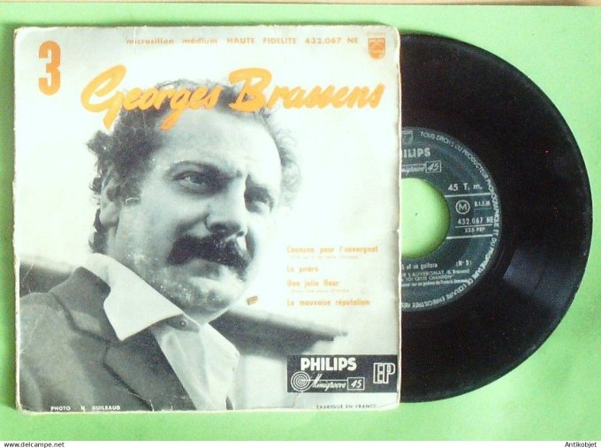 Brassens Georges 45T SP Chanson pour l'Auvergnat 1956