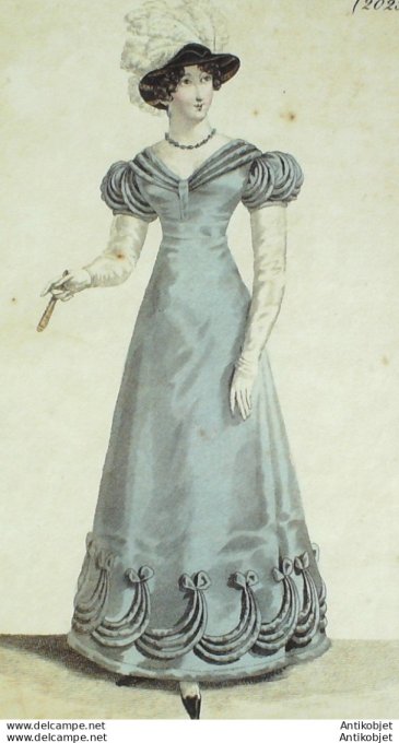 Costume Parisien 1821 # 2025 Robe de gros d'été garnie