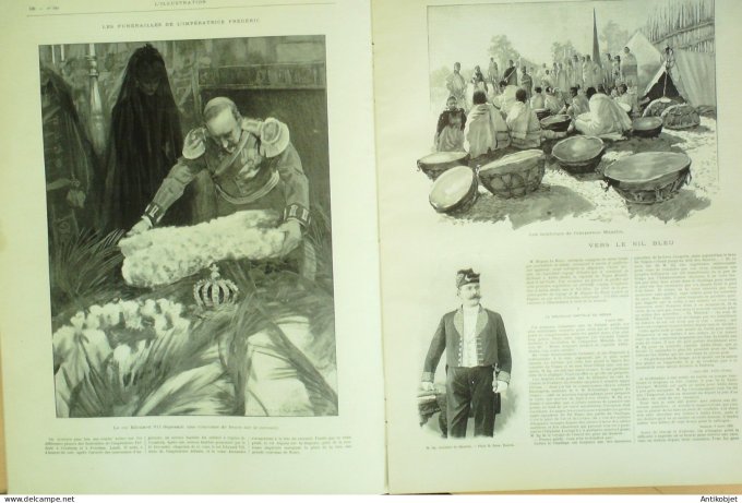 L'illustration 1901 n°3051 Cronberg Friedriechshof Siam Joueurs d'échecs Francesco Crispi pontarlier