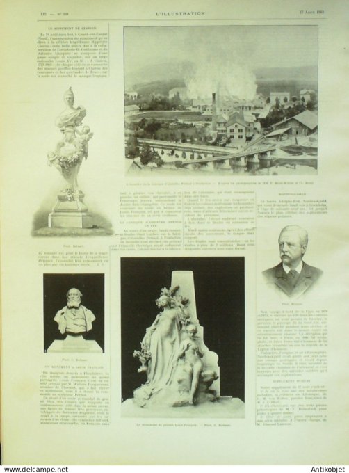 L'illustration 1901 n°3051 Cronberg Friedriechshof Siam Joueurs d'échecs Francesco Crispi pontarlier