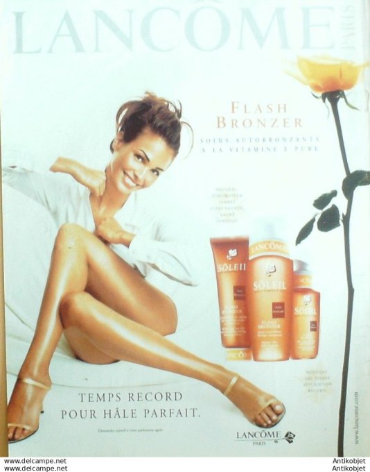 Publicite Cosmetique Lancome Soleil 1988