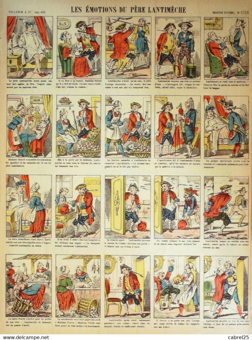 Les Emotions Du Père Lantimeche (Pellerin d'epinal)