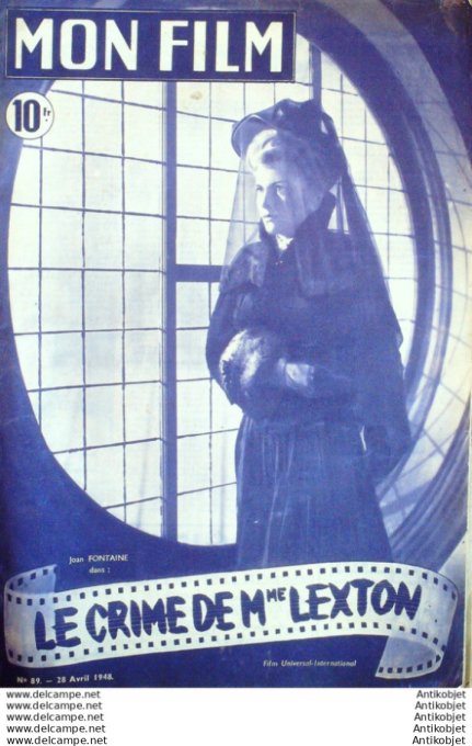 Mon Film   89 48-04-28 Le crime de Mme Lexton Herbert Marshall Joan Fontaine