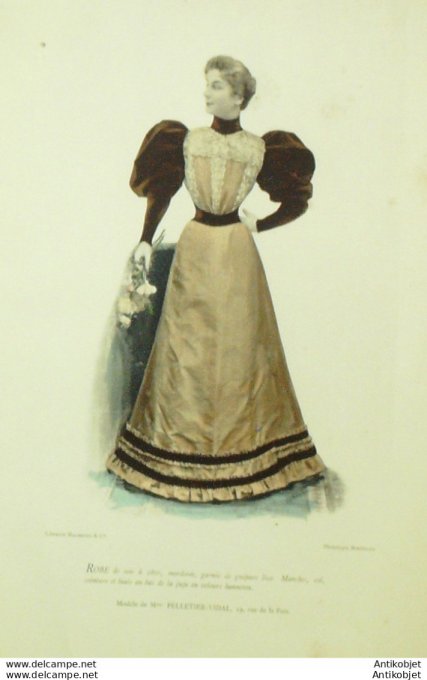 La Mode pratique 1895 # 08 Robe de soie