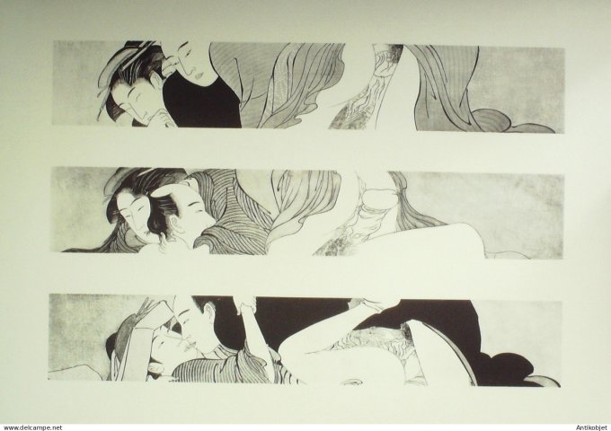 Estampe Japonaise scène érotique (Kiyonaga Torii 1752-1815)