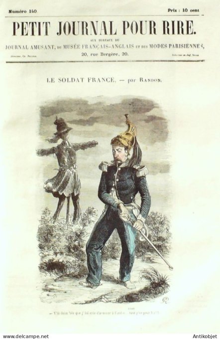 Petit journal pour Rire 1858 # 140 Ces Dames Damourette