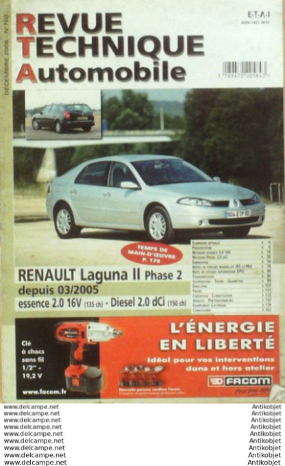 R.T Automobile Renault Laguna II 03/2005   # 700