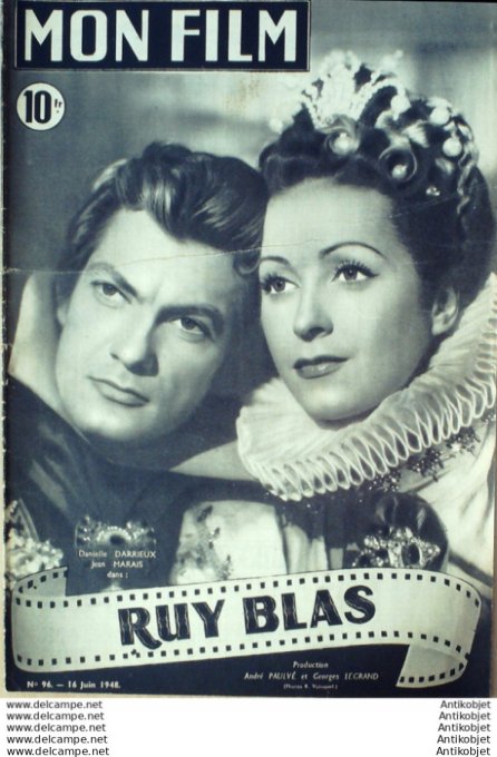 Mon Film   96 48-06-16 Ruy Blas Jean Marais Paul Amiot