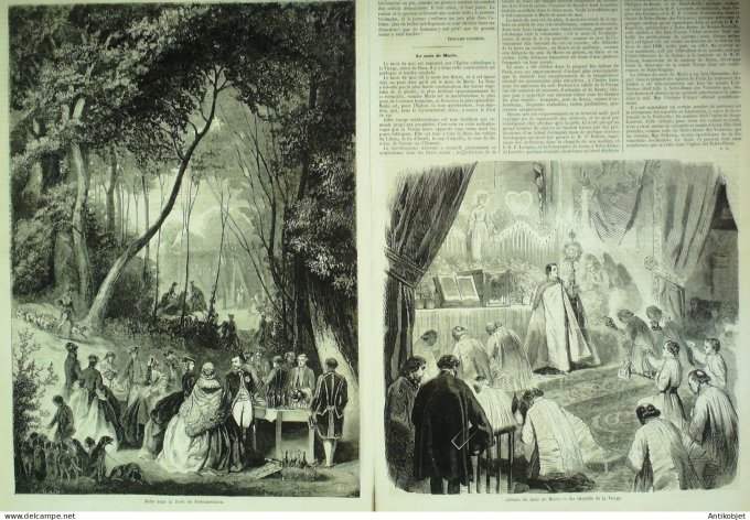 Le Monde illustré 1857 n°  8 Russie Stavropol Types Caucasiens Algérie Djurdjura