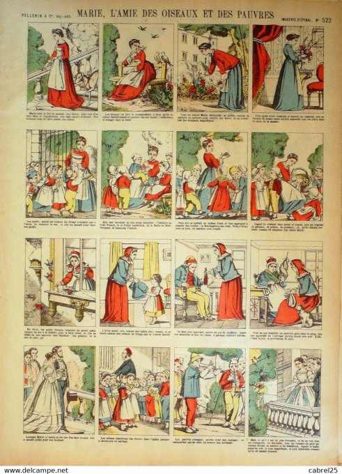 Marie L'amie Des Oiseaux & Des Pauvres (Pellerin d'epinal)