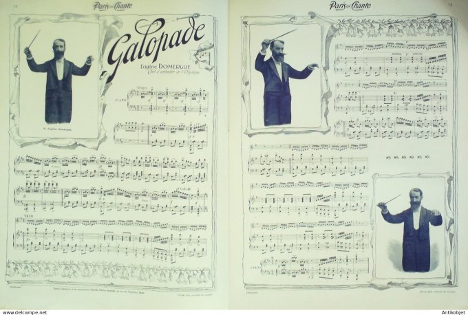 Paris qui chante 1903 # 5 Thibaud Mayol Monréal Domergue Galipaux