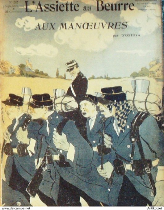 L'Assiette au beurre 1905 n°232 Aux manœuvres cosaques Mandchourie Ostoya