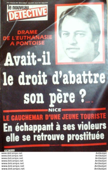 Détective 1984 # 118 Bastia Limoges Montpellier Berre l'étang Grenoble Vannes Mulhouse