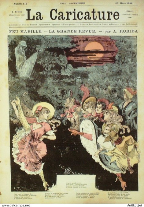 La Caricature 1882 #117 Feu Mabille La Danse Robida