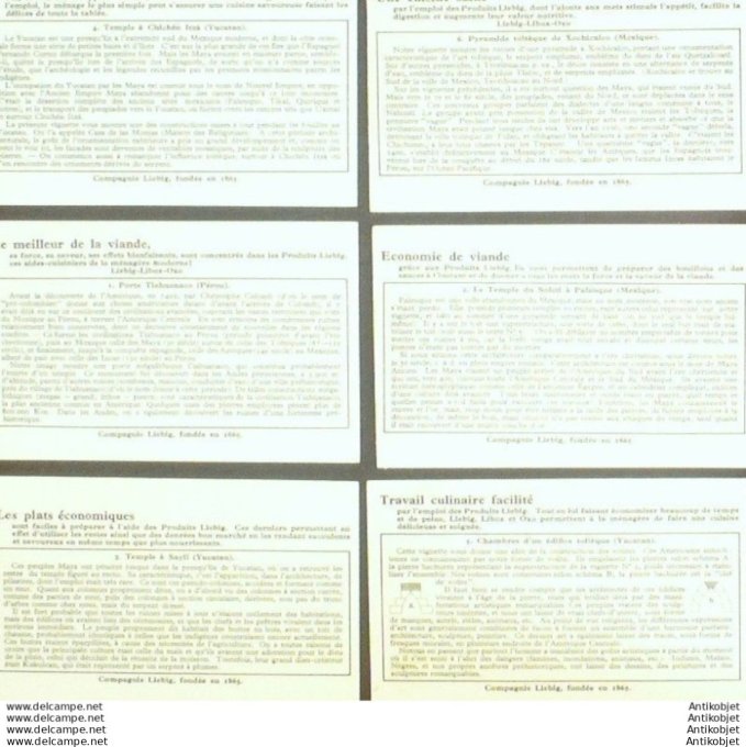 Chromo Liebig Sang 1286 Architecture precolombienne (1934)