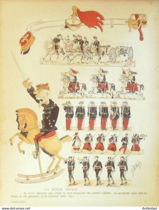 L'Assiette au beurre 1905 # 232 Aux manoeuvres cosaques Mandchourie Ostoya