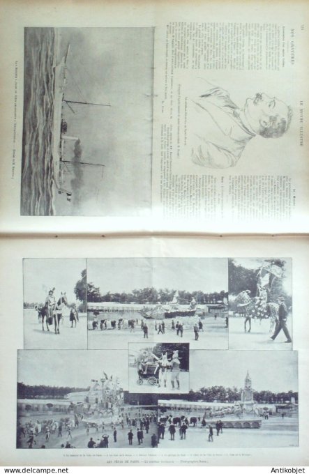 Le Monde illustré 1899 n°2204 Dreyfus Voiturettes Dion-Bouton Bollée Decauville Phoebus