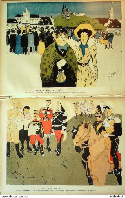 L'Assiette au beurre 1905 # 232 Aux manoeuvres cosaques Mandchourie Ostoya