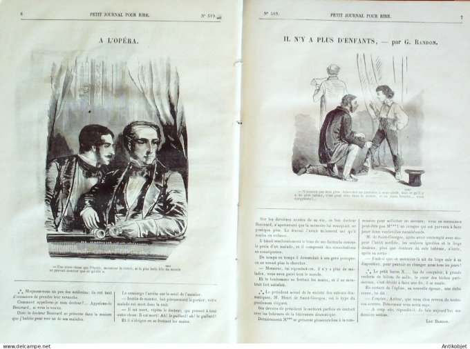 Petit journal pour Rire 1864 # 519 Les Cocottes Talin & Gluck